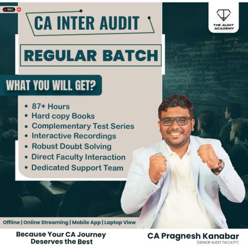 CA Inter Audit New Lectures Regular Course