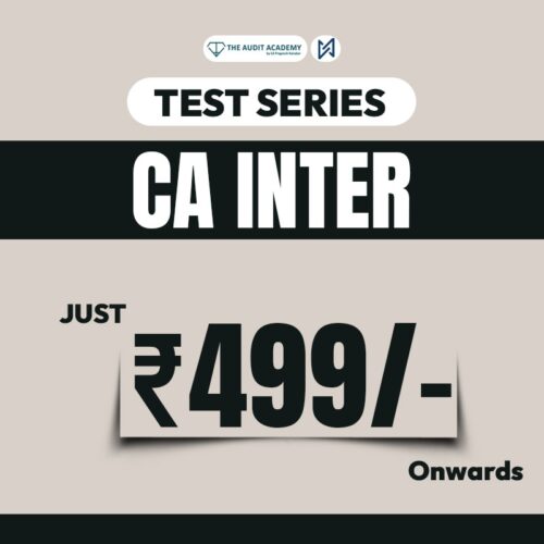CA Inter Test Series by The Audit Academy