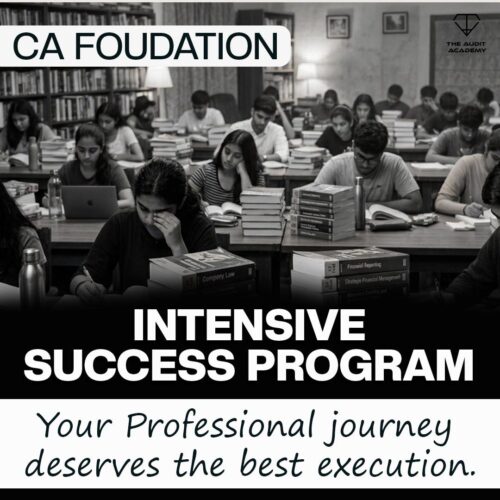 Intensive success program – CA Foundation